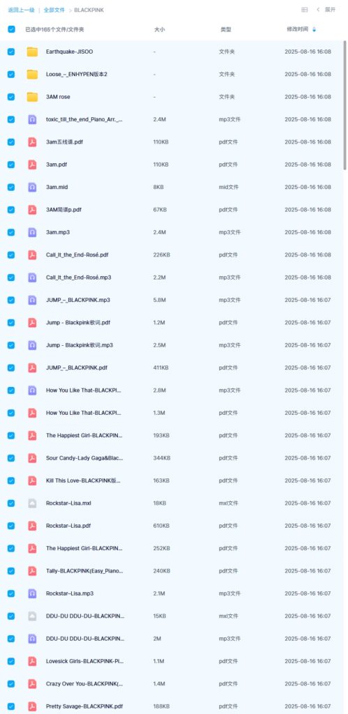 图片[1]-BLACKPINK钢琴版钢琴谱合集会更新目前65首歌曲75个钢琴谱165个文件-诺可钢琴