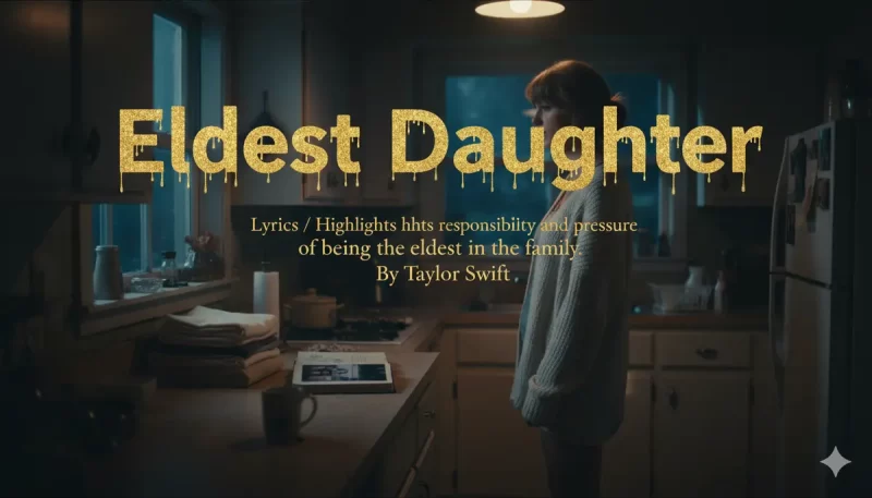 Eldest Daughter - Taylor Swift (Piano带歌词)霉霉新专辑2025年10月钢琴版钢琴曲钢琴谱五线谱-诺可钢琴
