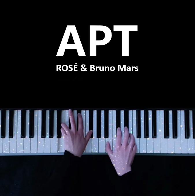 ROSÉ & Bruno Mars - APT 钢琴谱 朴彩英曲谱 琴谱（共4页）｜五线谱、简谱 - LokLok Piano视频同款钢琴谱   -诺可钢琴