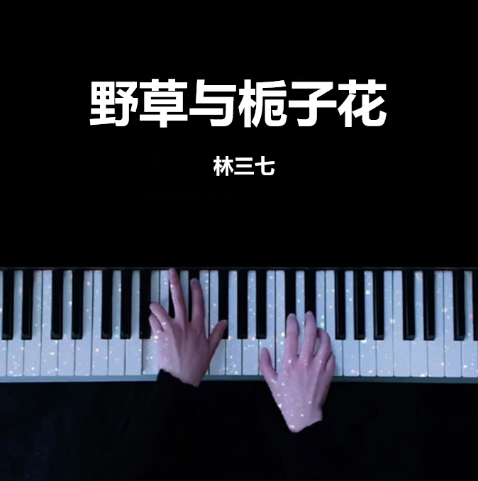 野草与栀子花 - 林三七（钢琴版） 钢琴谱 曲谱 独奏琴谱（共3页）｜五线谱、简谱 - LokLok Piano视频同款钢琴谱   -诺可钢琴