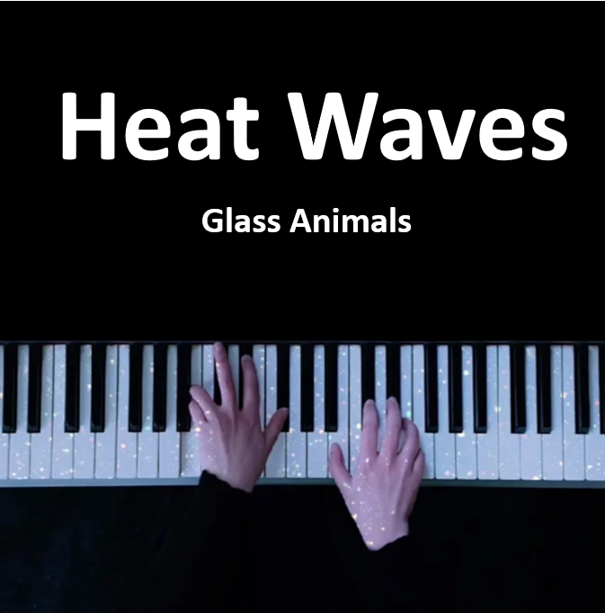 Heat Waves - Glass Animals  钢琴谱 曲谱 独奏琴谱（共4页）｜五线谱、简谱 - LokLok Piano视频同款钢琴谱   -诺可钢琴